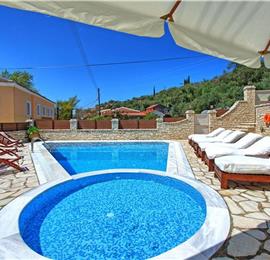 3 bedroom villa with pool, near Acharavi, sleeps 8